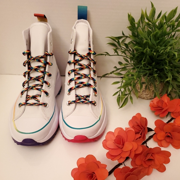 Converse Run Star Hike Hi "PRIDE" Platform Women's Sz: 5 /170824C - Picture 8 of 16